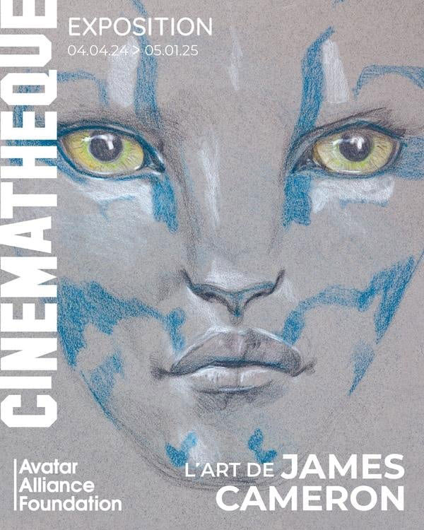 Affiche de l'exposition l'art de James Cameron